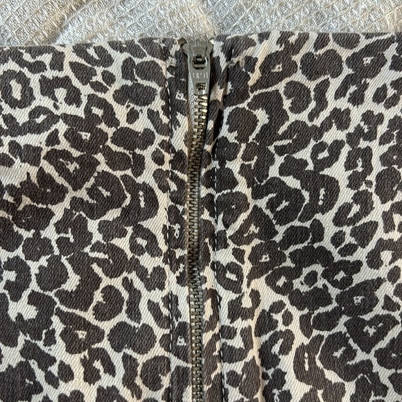 Free People Modern Femme Leopard Print Mini Skirt - Picture 5 of 8